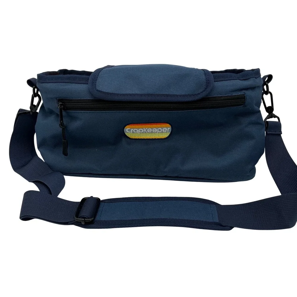 CrapKeeper Organizer Bag Navy Blue Adjustable Drink Holders Multi Pocket